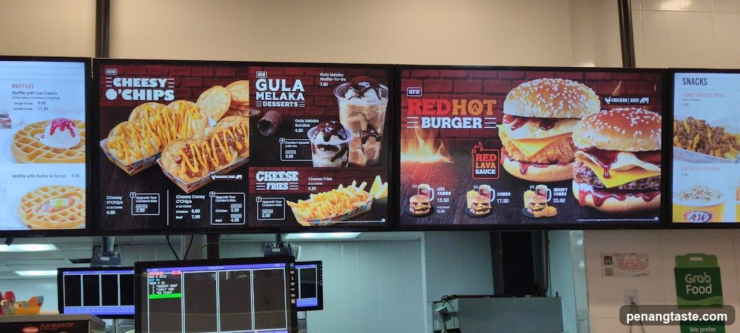 Fast Food Menu Board Display