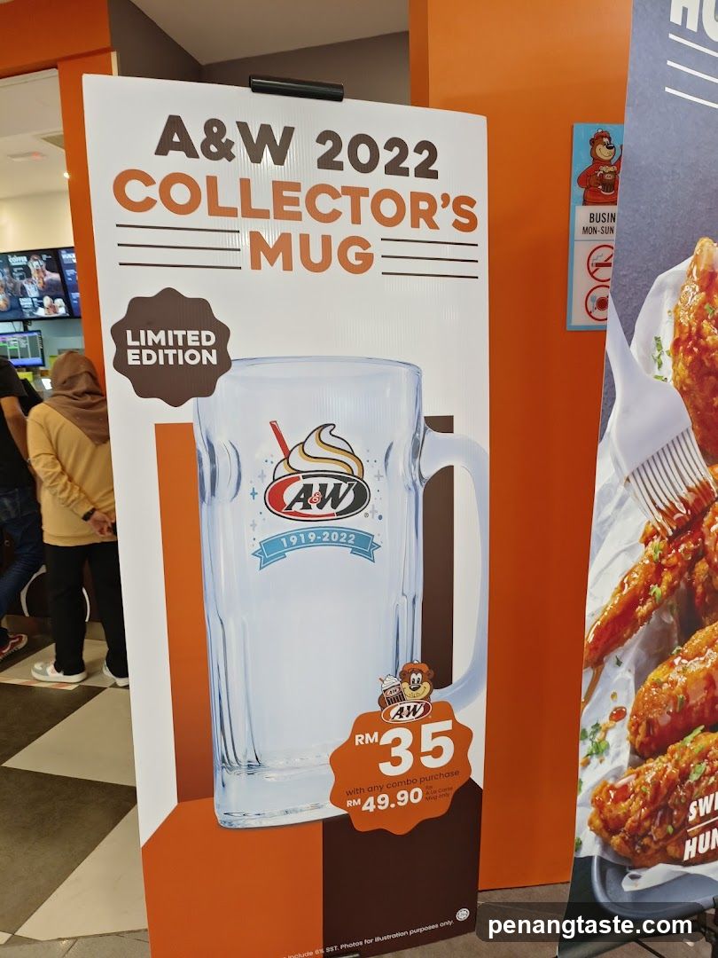 A&W Collector's Mug Display