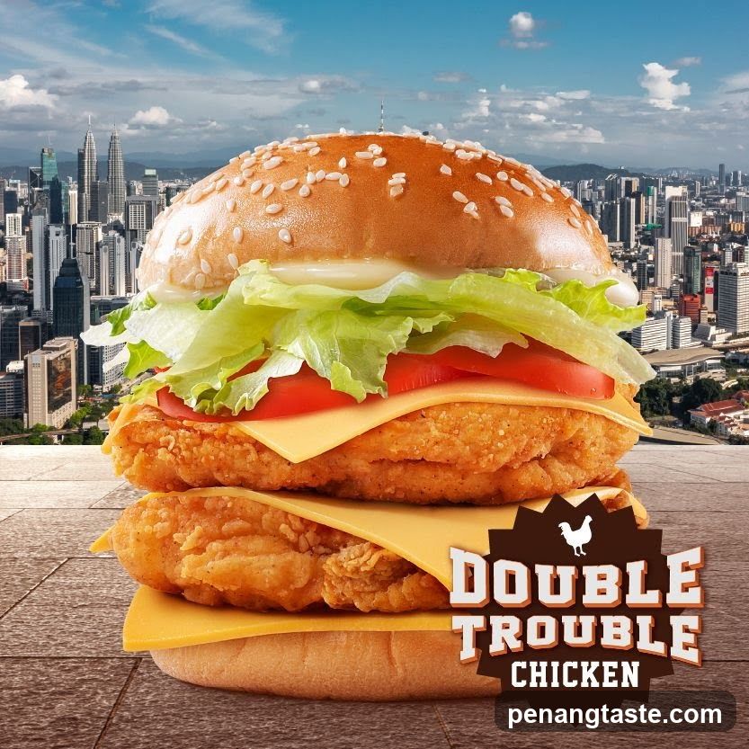 Double Trouble Chicken Burger