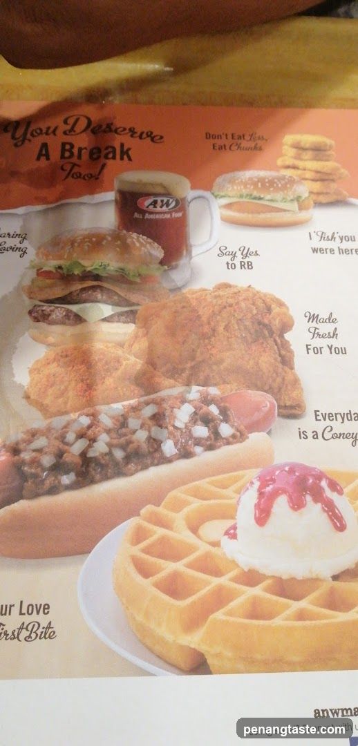 A&W Food Advertisement