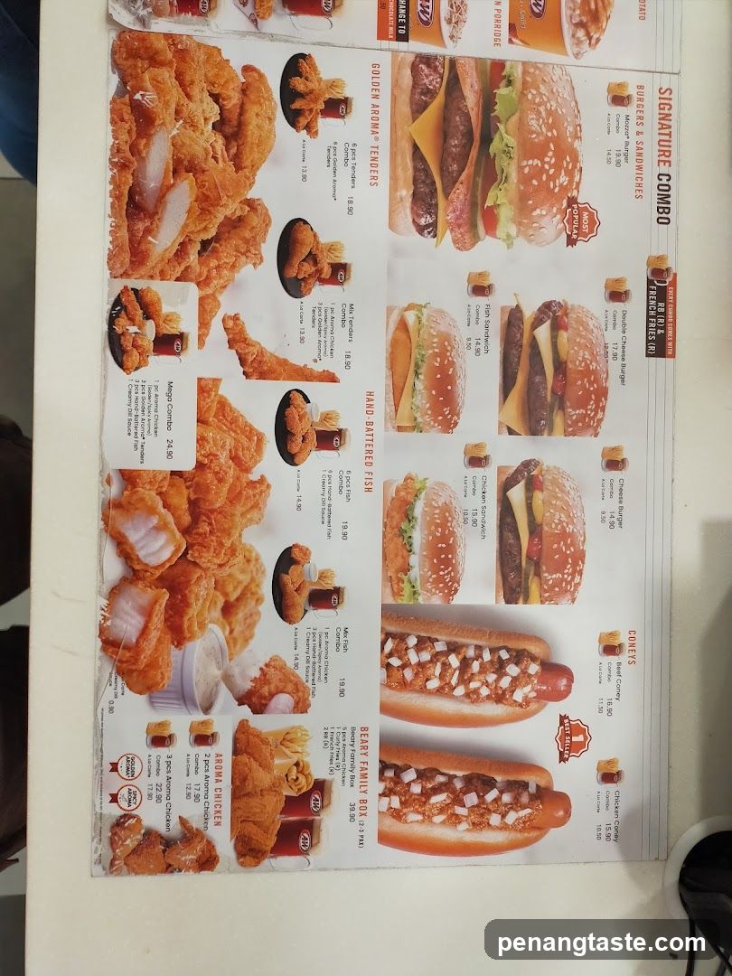 Fast Food Menu