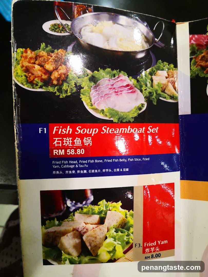 Fish Soup Steamboat Set Menu Page