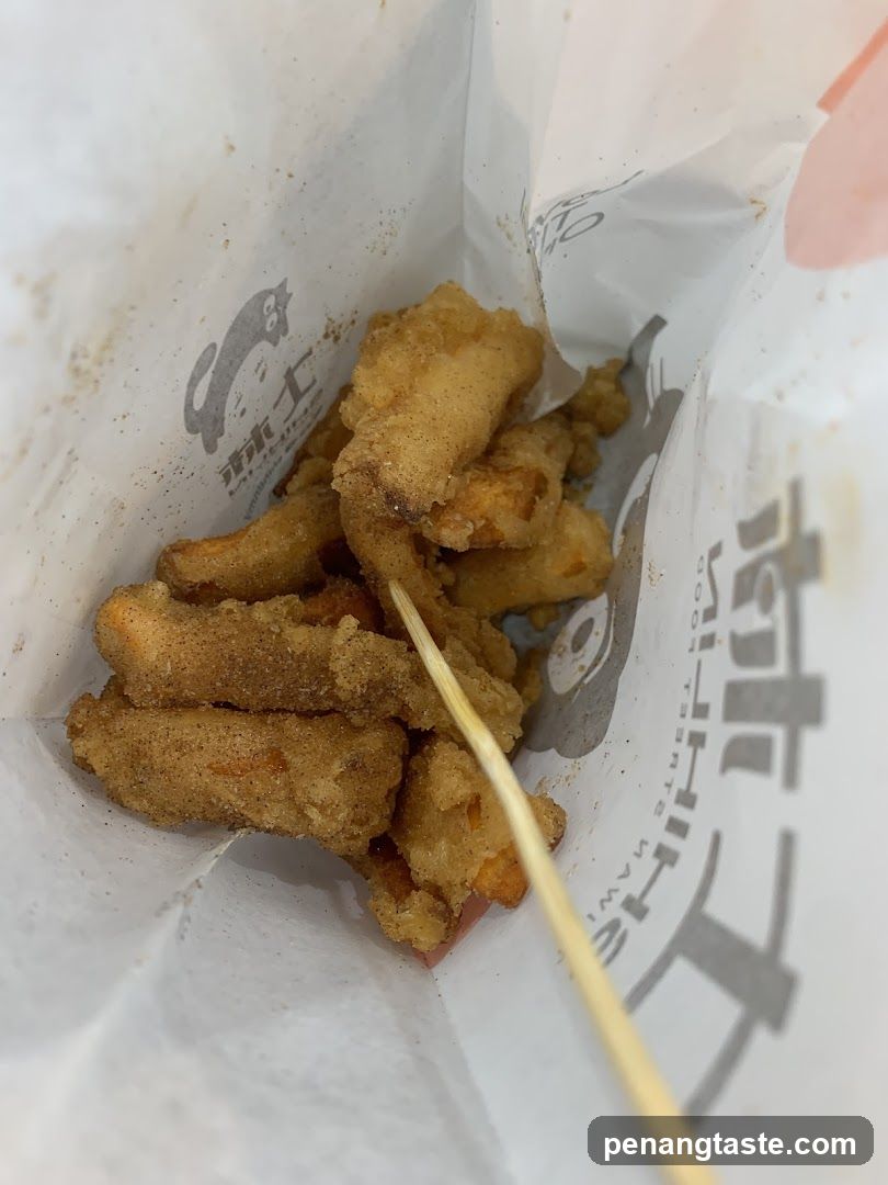 Fried Food in Paper Bag