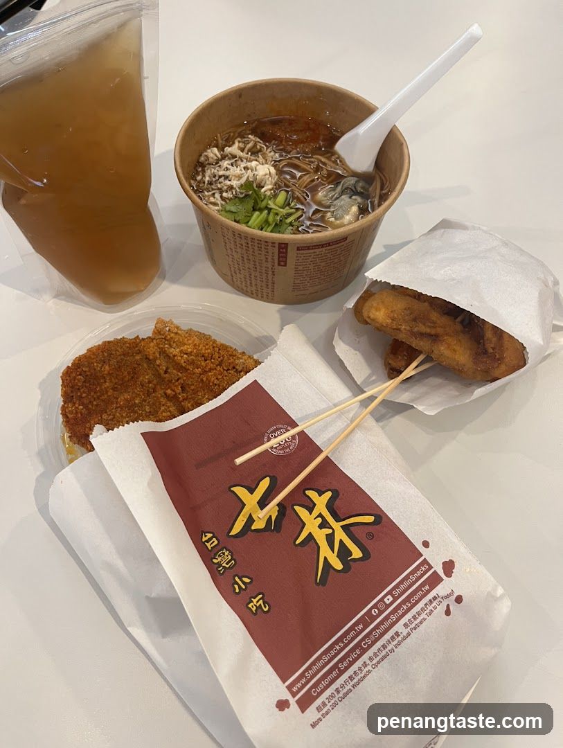 Food items on table