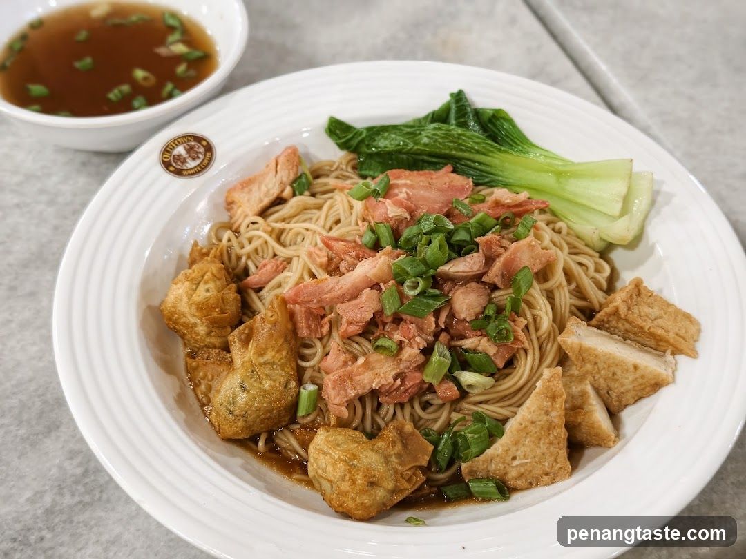 Noodle Dish with Tofu and Meat
