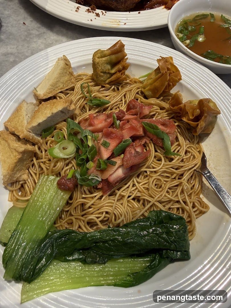 Noodle Dish with Tofu and Greens