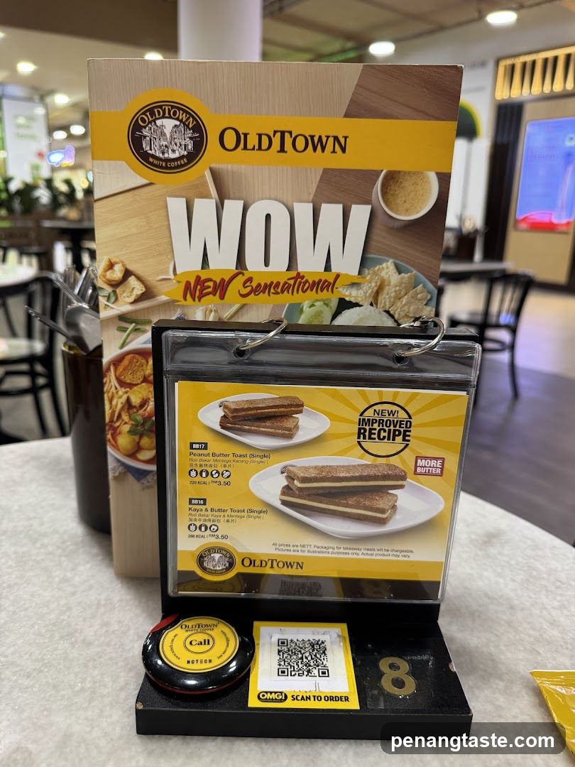 OldTown Wow New Sensational Menu Display