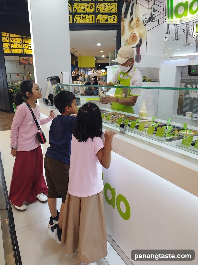 Kids at Ice Cream Shop Counter