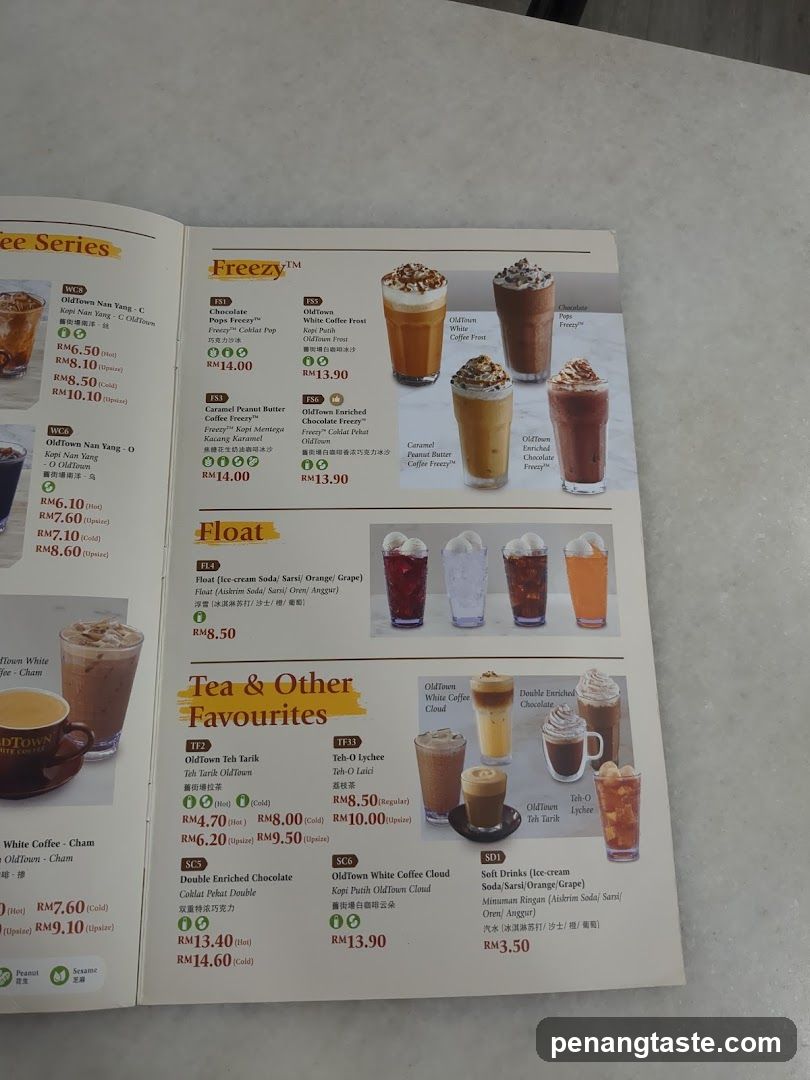 Freezy & Float Menu