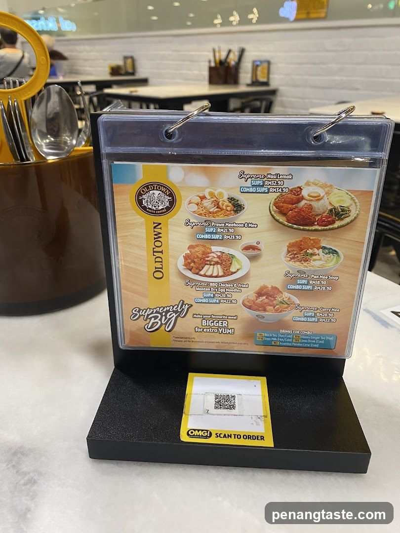 OldTown Menu Stand