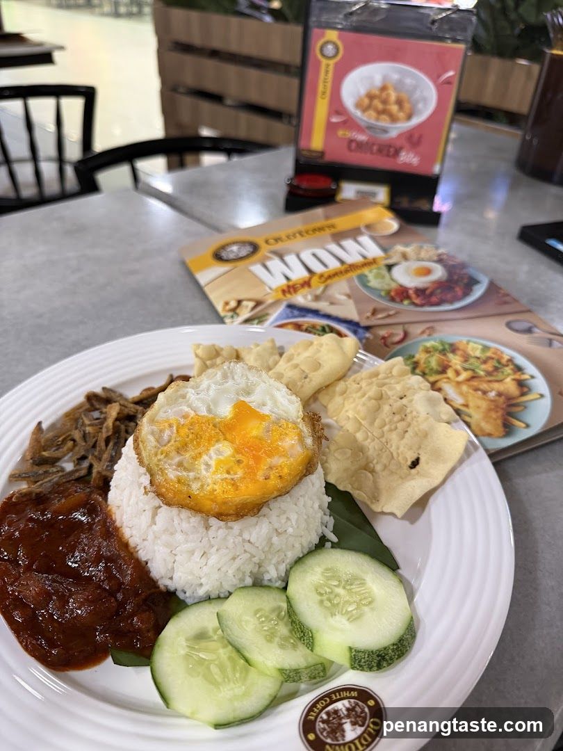 Rice Plate with Fried Egg and Curry