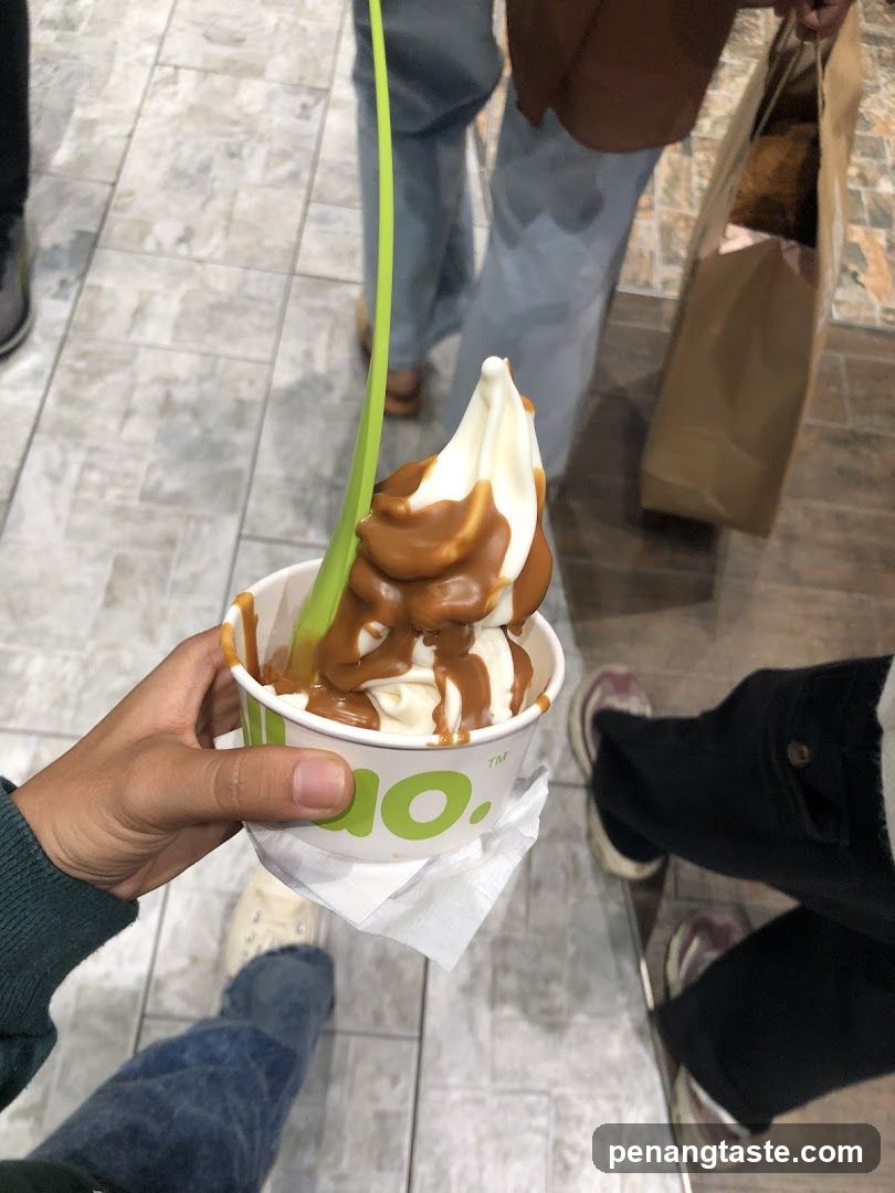 Soft Serve with Caramel Drizzle