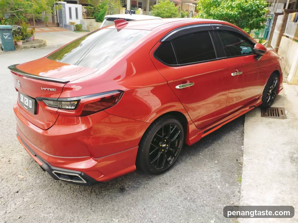 Red Modified Sedan Car