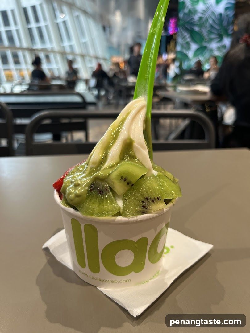 Kiwi Soft Serve Dessert