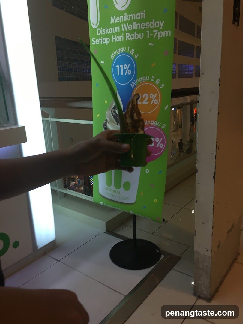 Yogurt Discount Poster in Mall