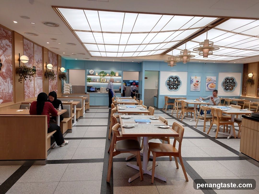 Restaurant Interior with Blue Theme