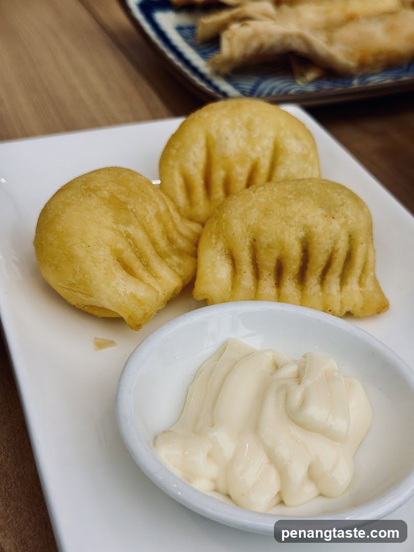 Fried Dumplings with Mayonnaise Dip