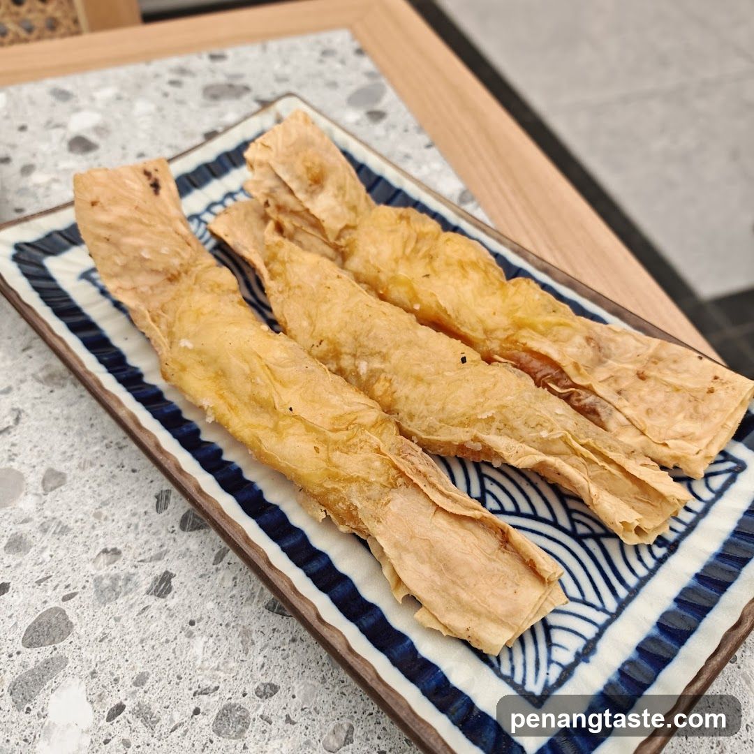 Dried Fish Snack on Plate