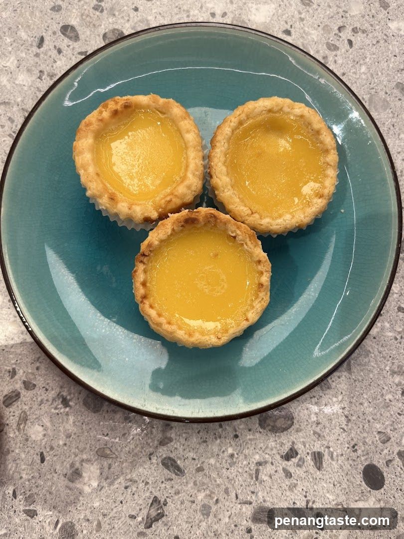 Egg Tarts on a Plate