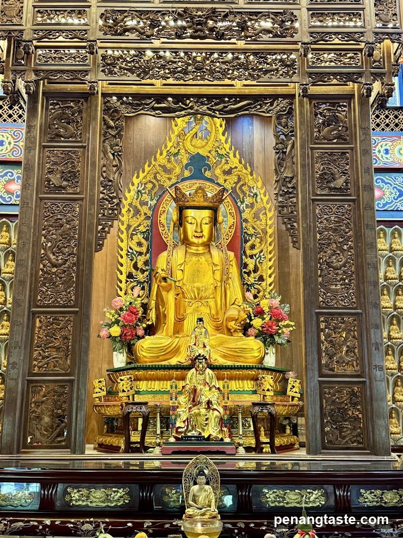 Buddha Statue in Temple Interior