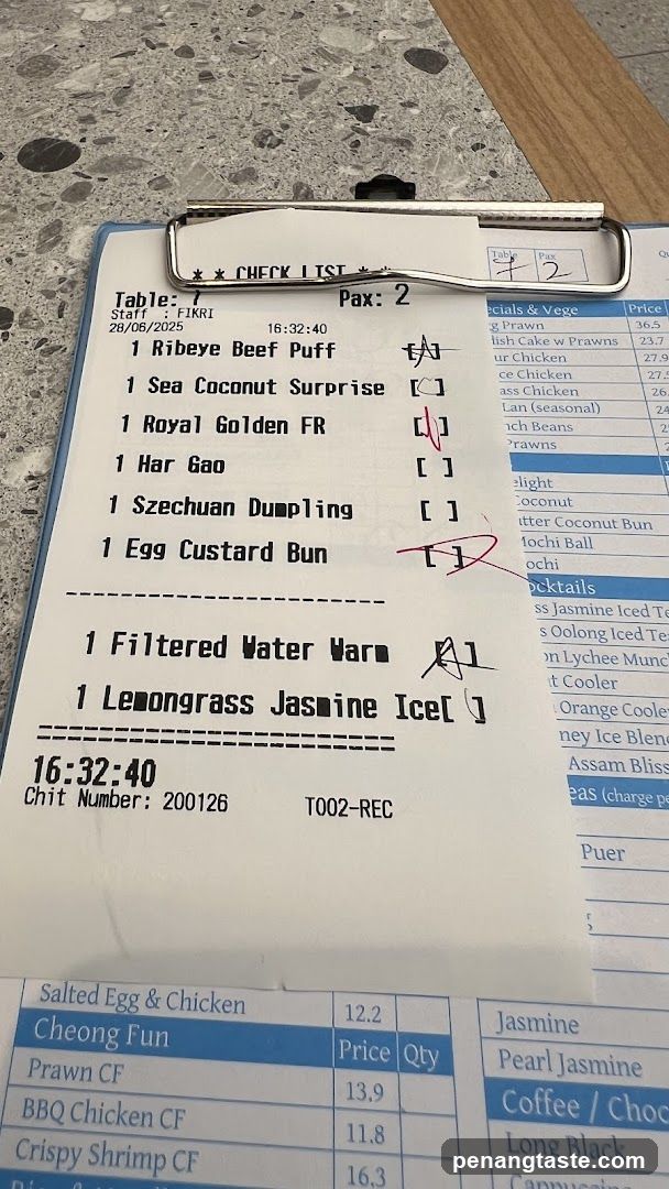 Checklist Receipt