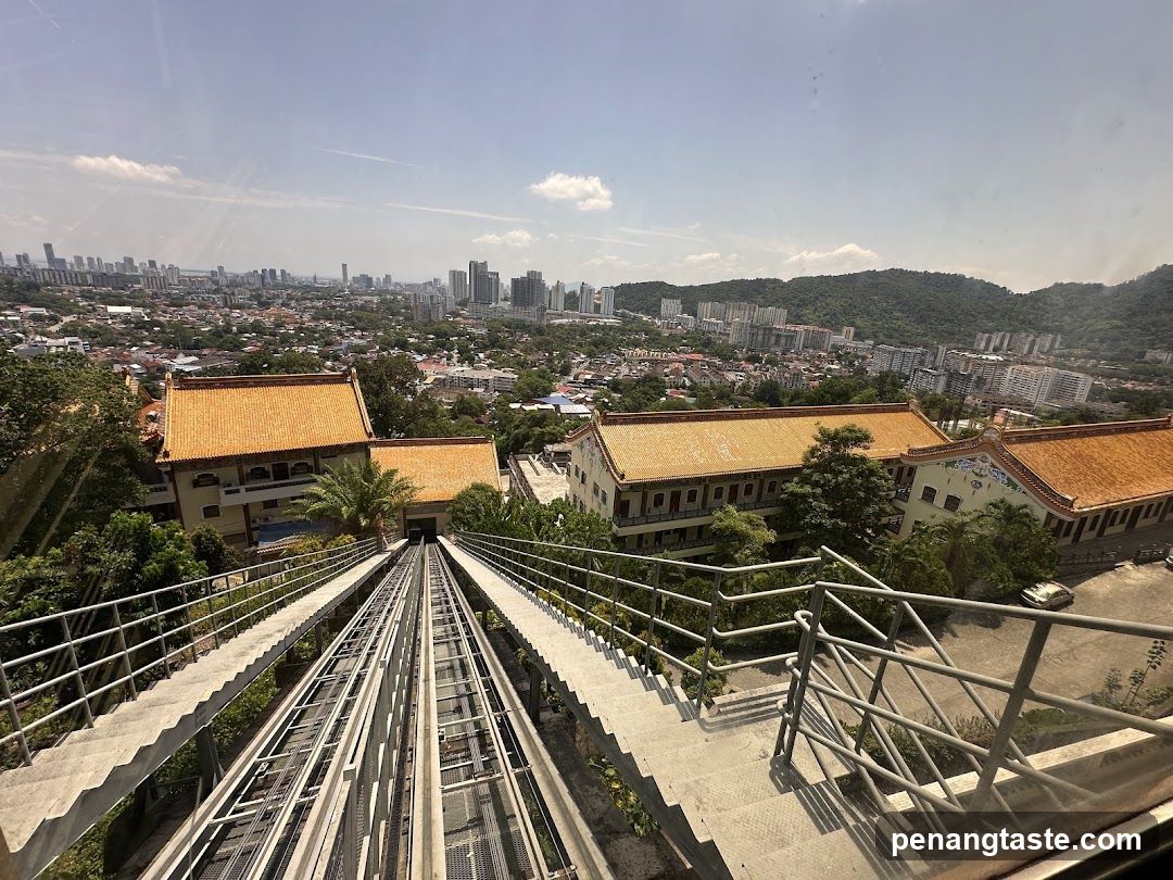 View from Cable Car to City Skyline