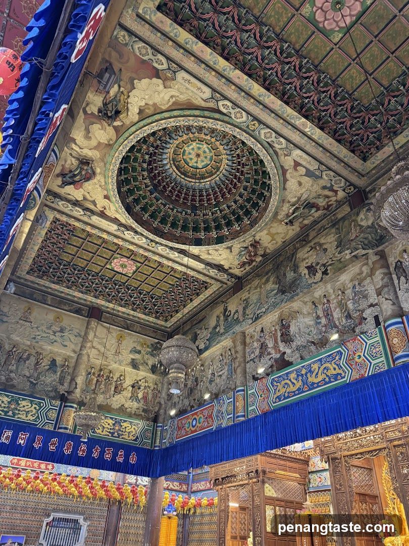 Interior of a decorated temple or shrine