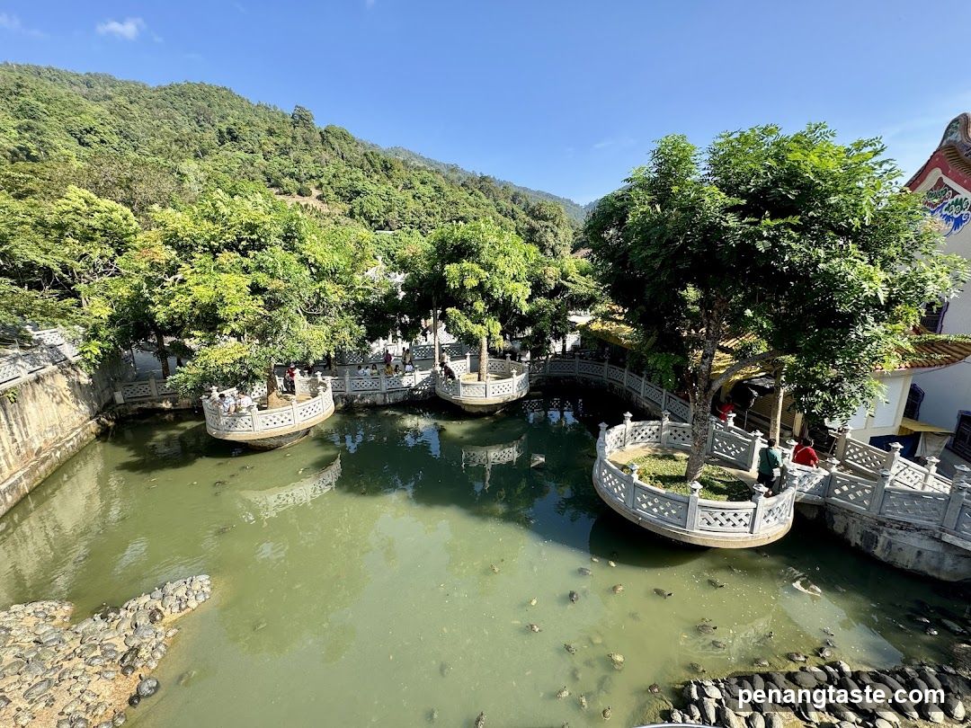 Temple Garden with Ponds and Pavilions