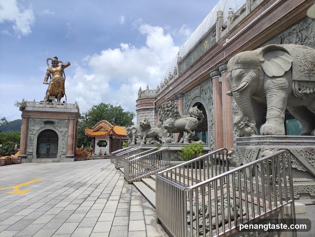 Temple Entrance with Statues