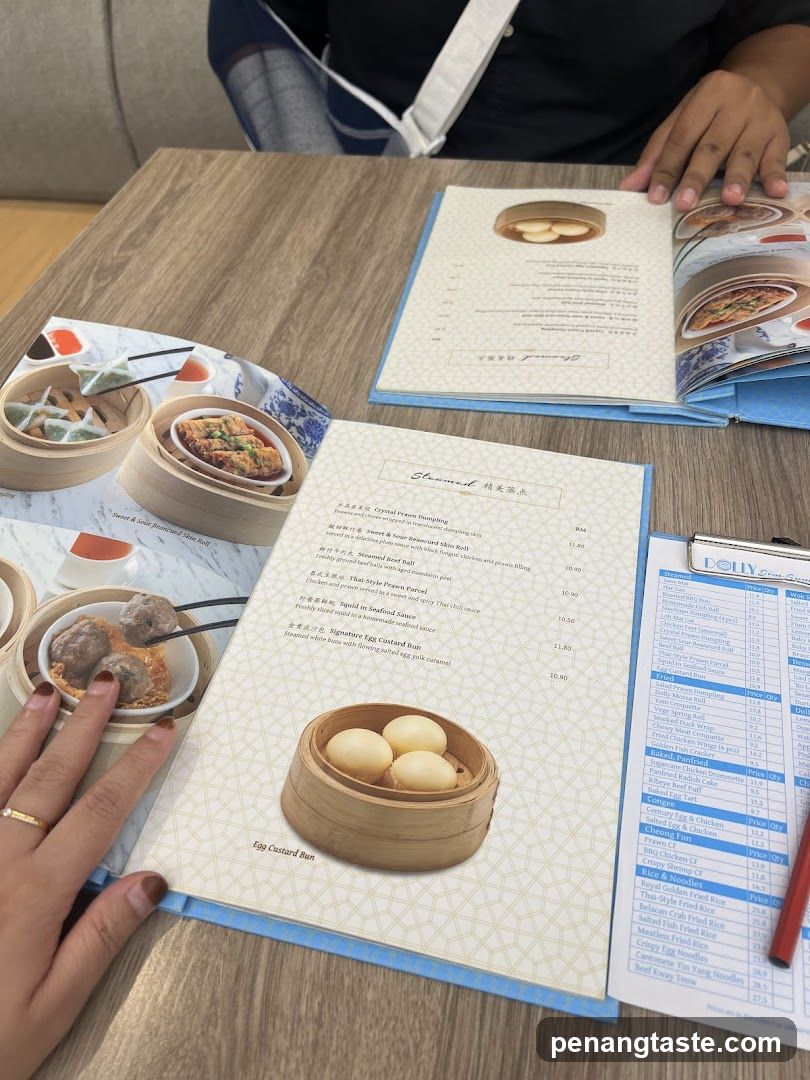 Dining Table with Menus