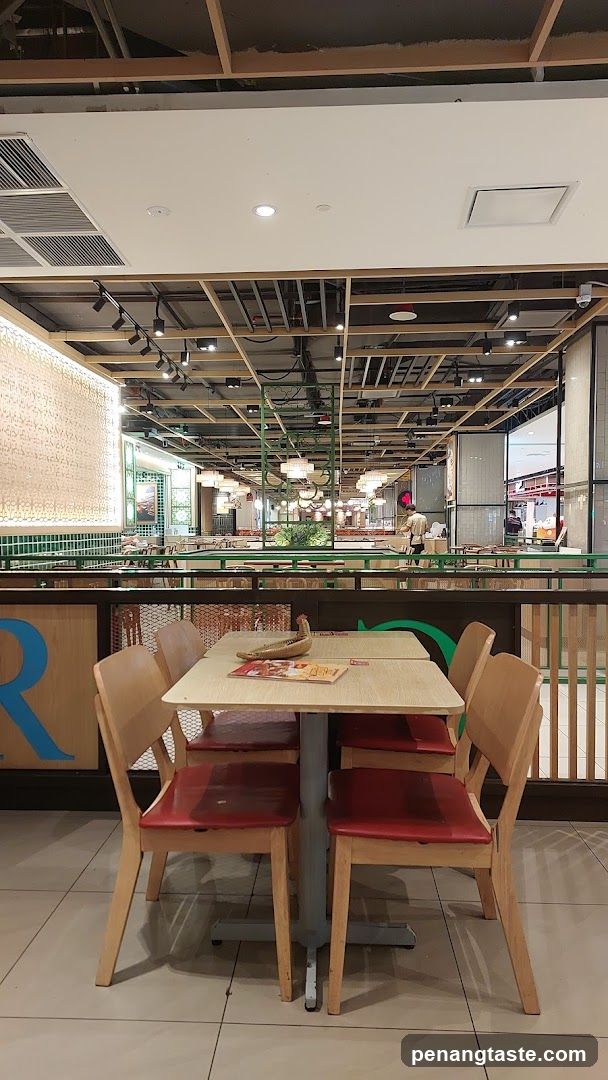 Restaurant Interior with Tables and Chairs