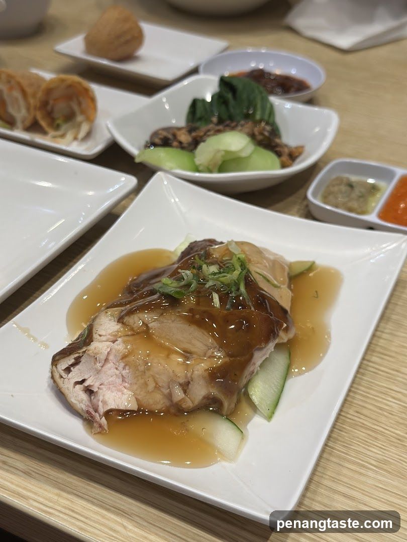 Hainan Chicken Rice with Side Dishes