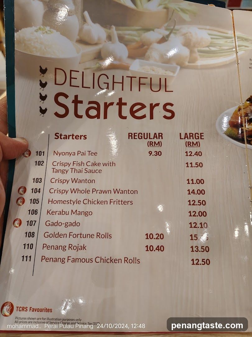 Delightful Starters Menu