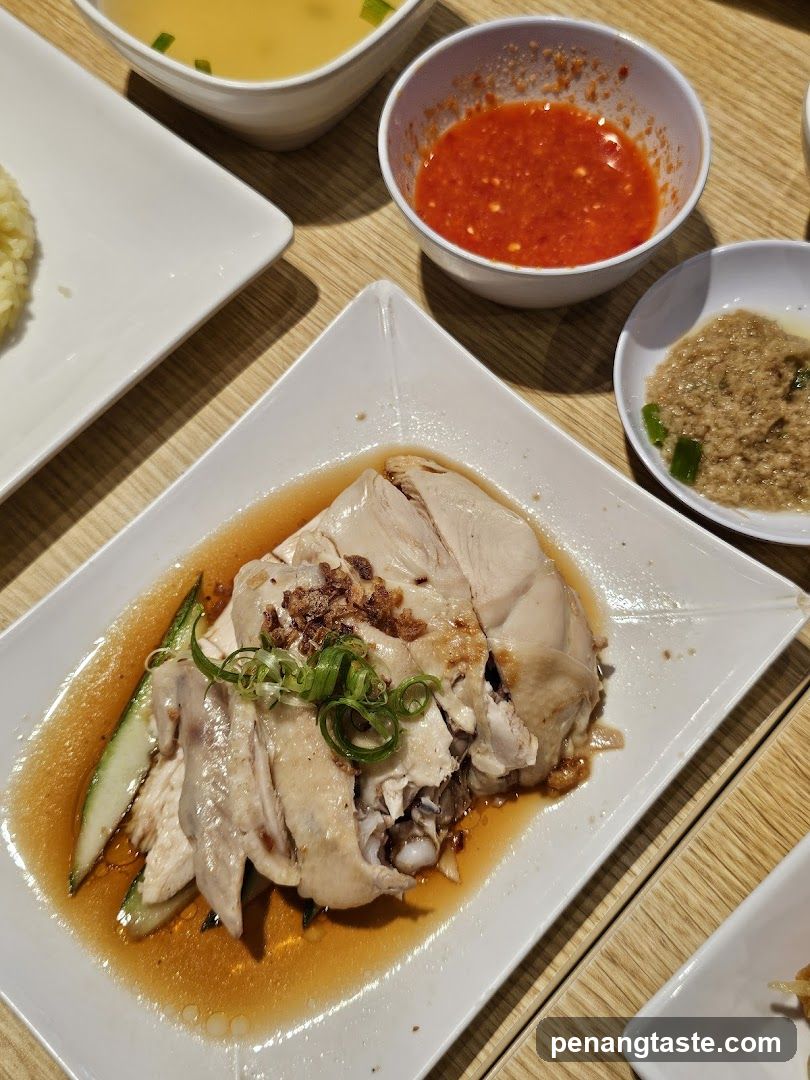 Hainanese Chicken Rice with Sauces
