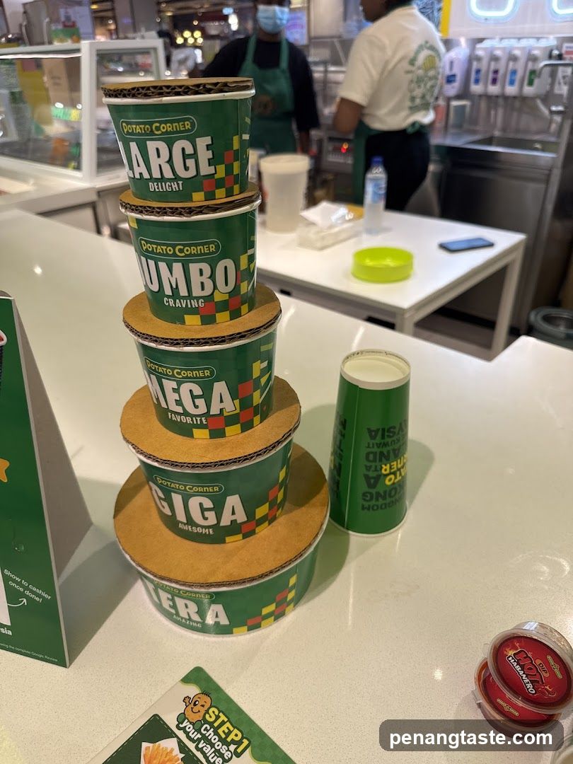 Potato Corner Cup Display