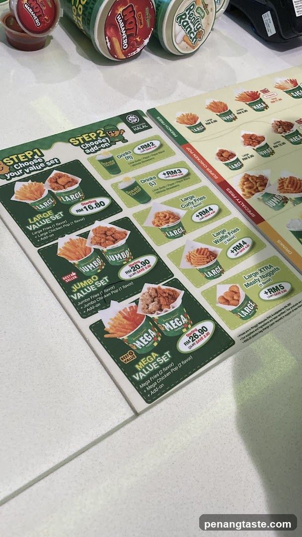 Chicken Shop Menu Board