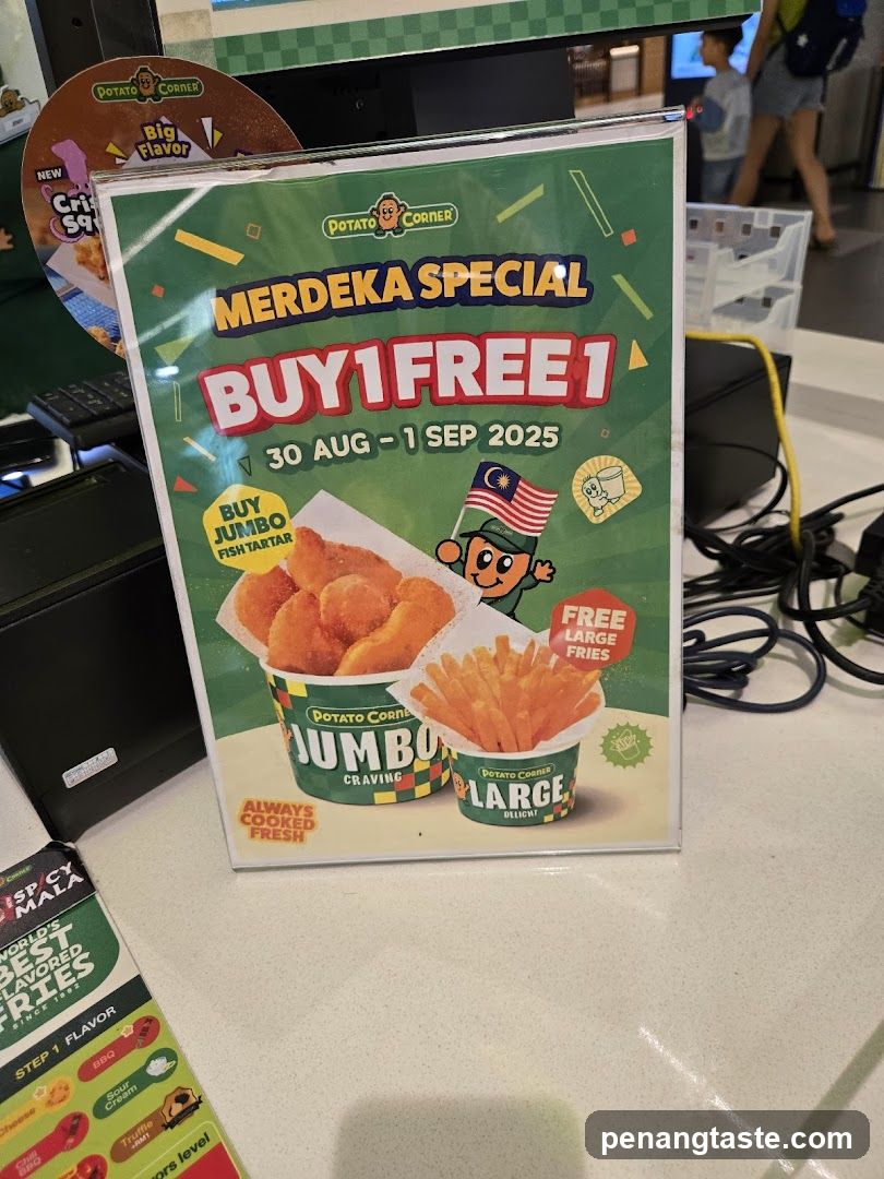 Potato Corner Merdeka Special Flyer