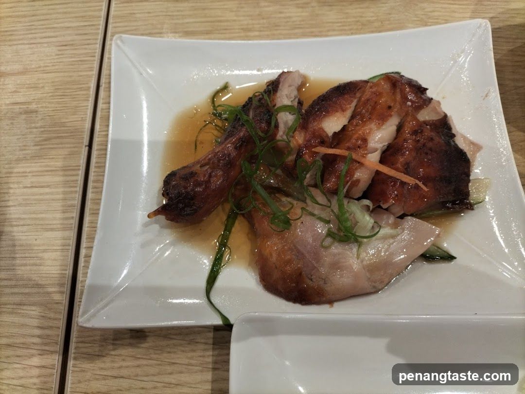 Roasted Chicken with Sauce and Garnish
