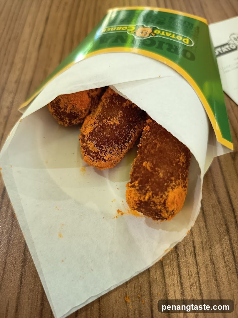 Fried Corn Dogs in Paper Cone