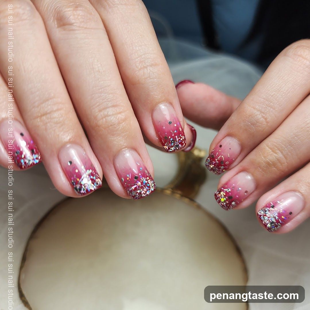Glitter Nail Art Close-Up
