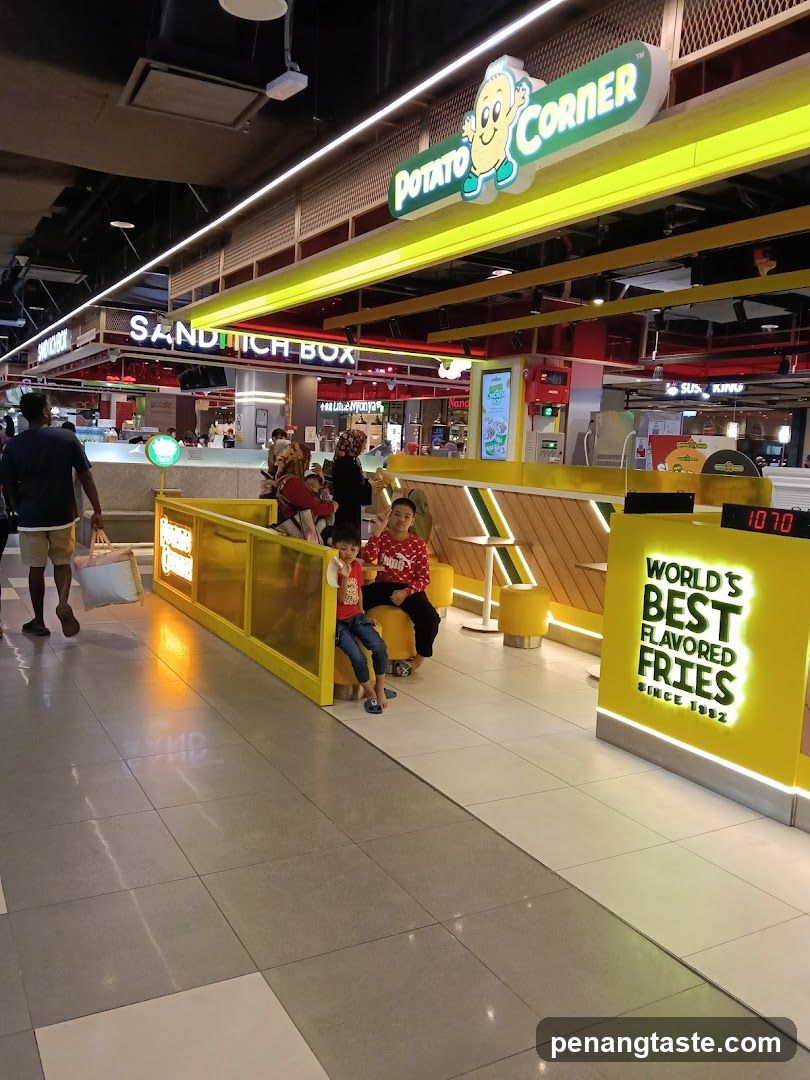 Potato Corner and Sandwich Box in Mall Food Court