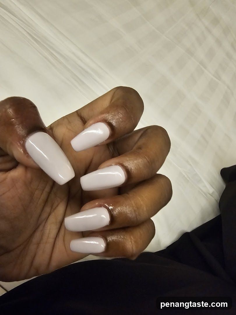 White Manicured Nails