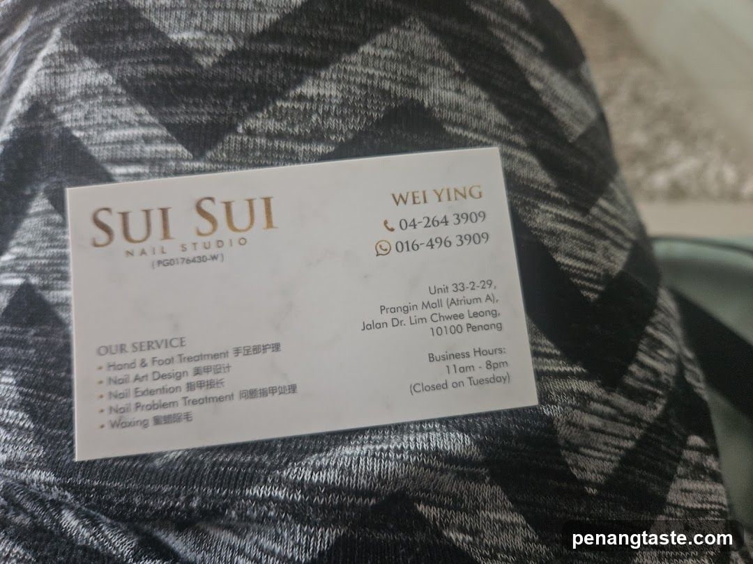 Sui Sui Nail Studio Business Card