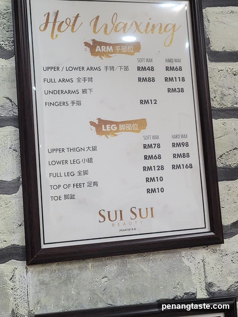 Hot Waxing Price List