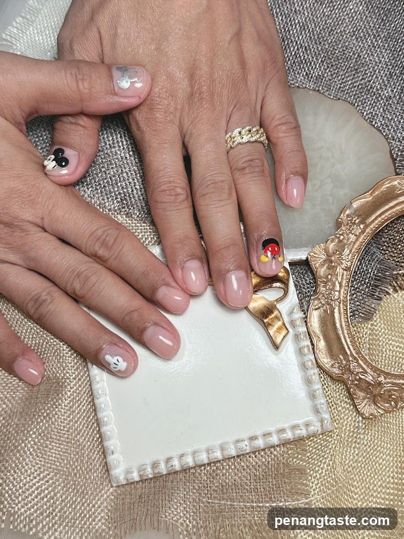 Mickey Mouse Nail Art Display