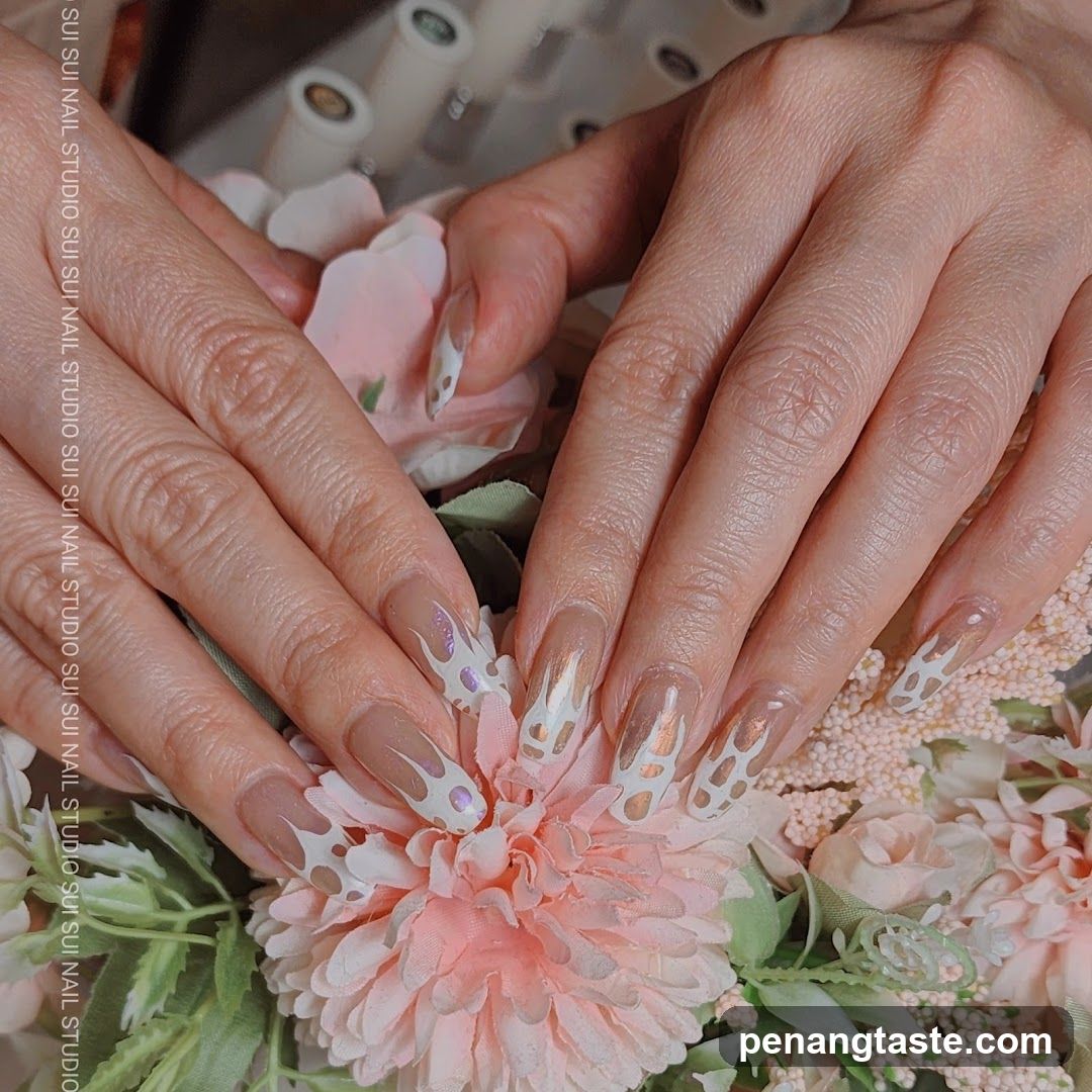Nail Art with Floral Design