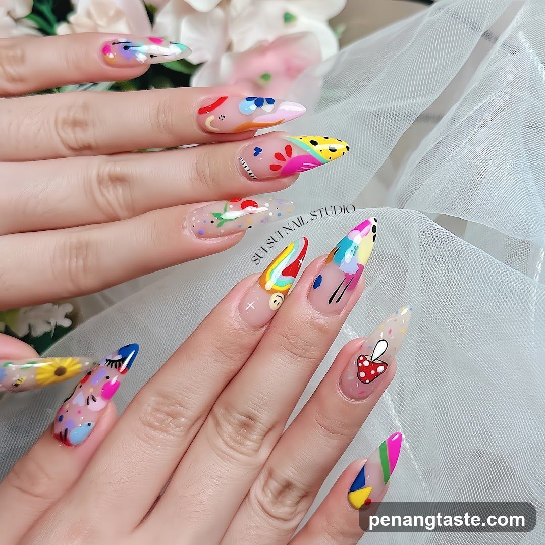 Colorful Nail Art Design