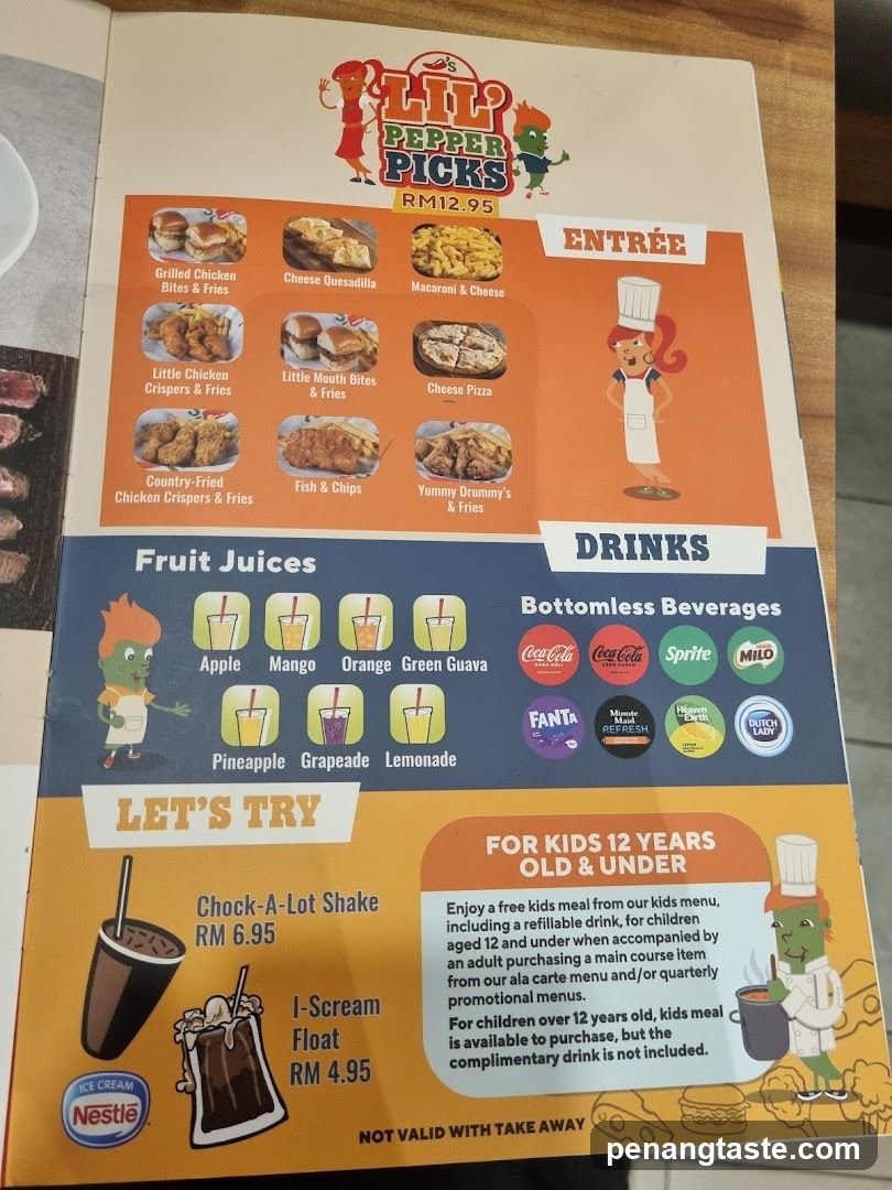 Lil Pepper Picks Menu