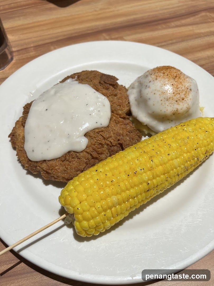Fried Chicken and Corn on the Cob