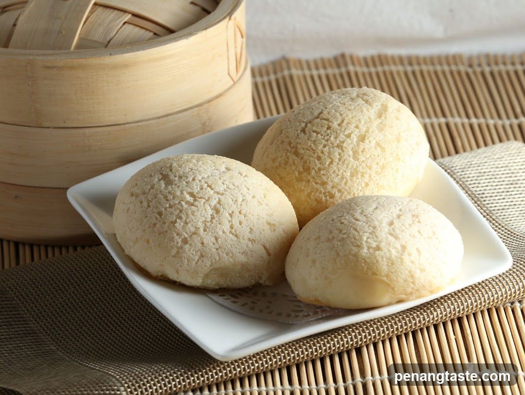 Steamed Buns on a Plate